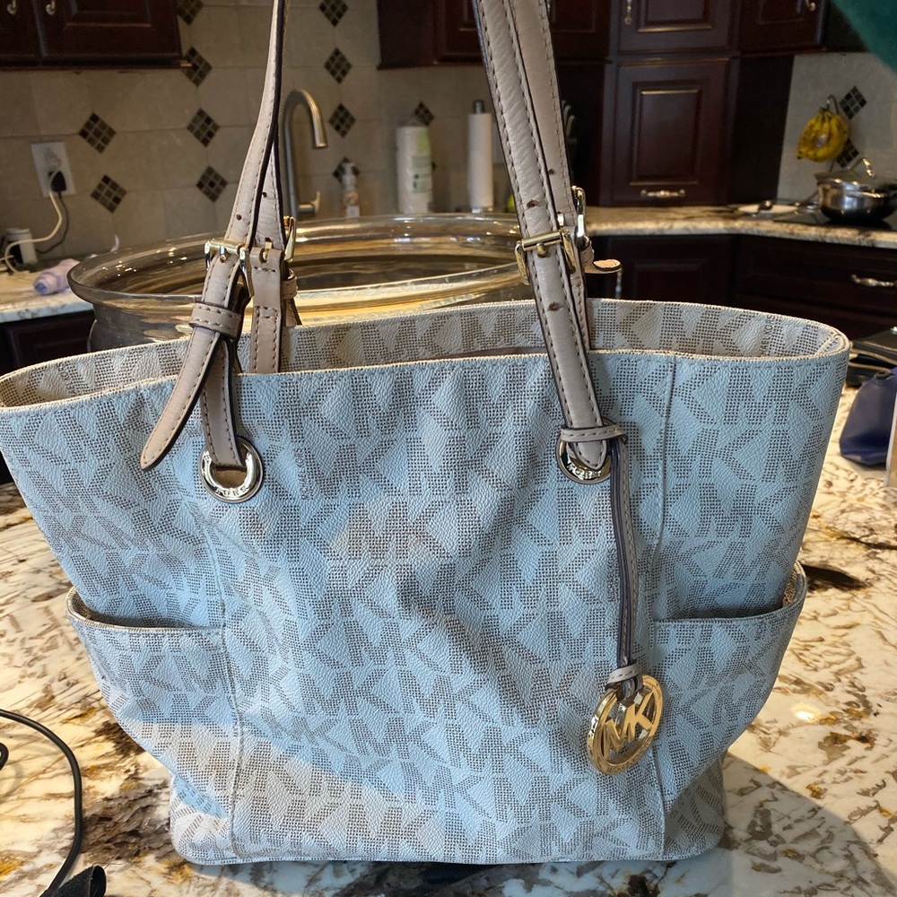 Beige Michael Kors MK bag